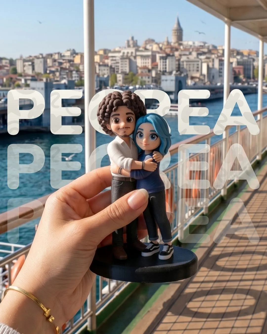Çift Figürü - 3D Detay Açısı 2 | PECREA