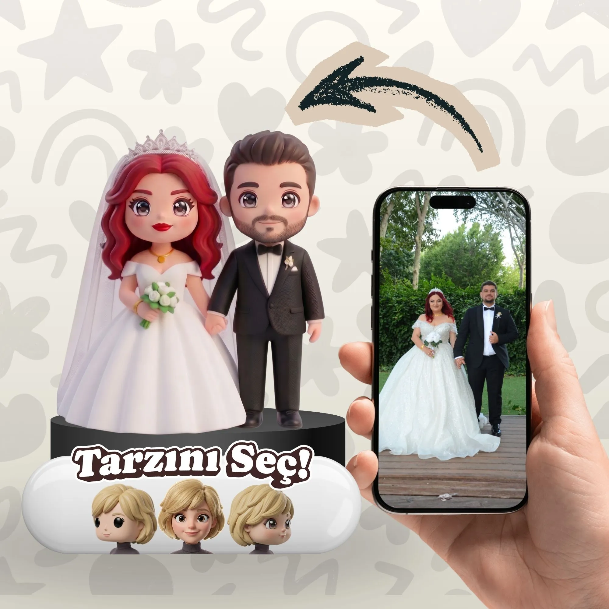 Çift Figürü - 3D Figür & Biblo | PECREA
